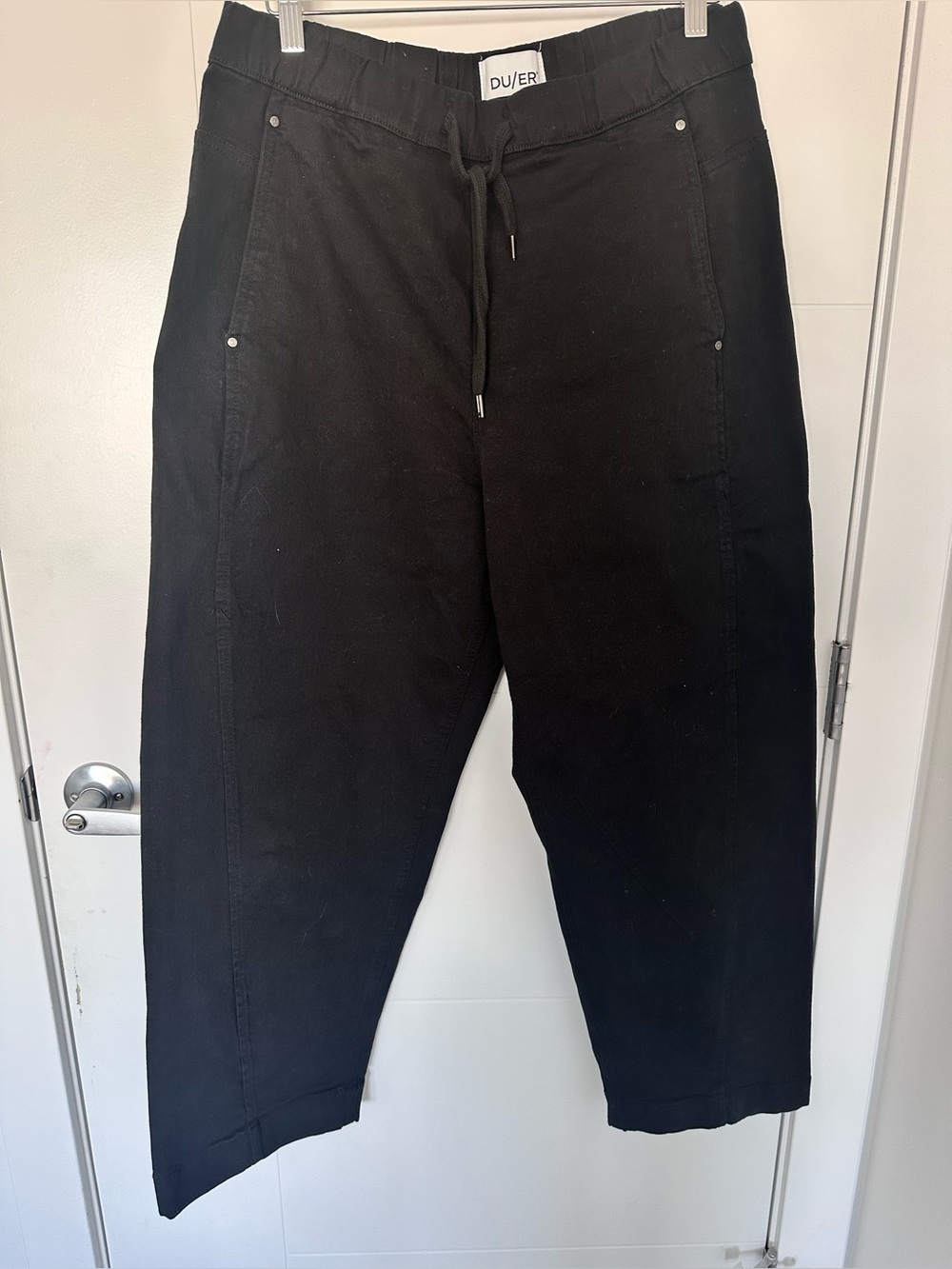 DU/ER FlexTwill Barrel Pull On Pant - Black